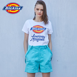 Dickies 帝客 182W30EC03 女士全棉字母印花圆领短袖T恤 桃红色 S