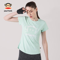PAUL FRANK 大嘴猴 PFATE182001W 女士速干运动短袖T恤 白色 S