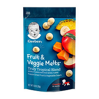 Gerber 嘉宝 婴幼儿热带水果味酸奶溶豆 3段 8个月以上 28g/袋