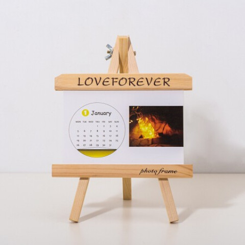 世纪开元 2019定制画架台历 横款