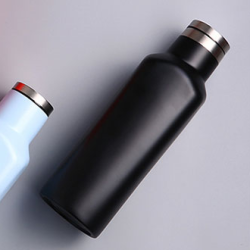 当当优品 菱度系列 方形保温杯 480ml 黑色