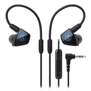 audio-technica 铁三角 ATH-LS400is 入耳式挂耳式有线耳机 蓝色 3.5mm