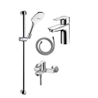 历史低价：Hansgrohe 汉斯格雅 飞雨 select120 99110015 手持花洒套餐 配单把手浴缸龙头