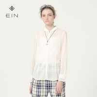 EIN 言 EB0901911 女士娃娃领长袖衬衫 烟粉色 S