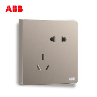 ABB 轩致系列 AF205-PG 86型五孔插座 金色