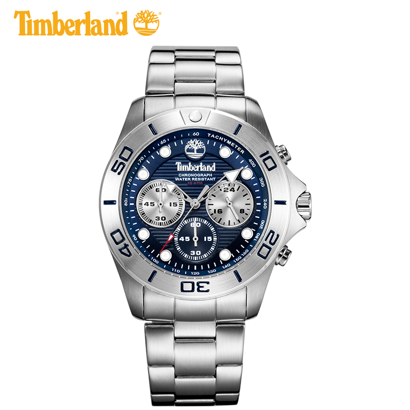 Timberland 添柏岚 OKEMO. TBL.13909 银色 (圆形、钢、银色、41mm)