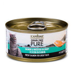 CANIDAE 卡比 猫用主食罐 三文鱼+白身鱼 70g *3件