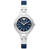 EMPORIO ARMANI阿玛尼 满天星防水蓝色小表盘镶钻女士石英腕表AR7330