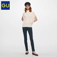 GU 极优 GU306167000 女士小高领短袖针织衫 乳白色 S