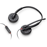 Poly 博诣 BLCAKWIRE C225 耳罩式头戴式降噪有线耳机 黑色 3.5mm