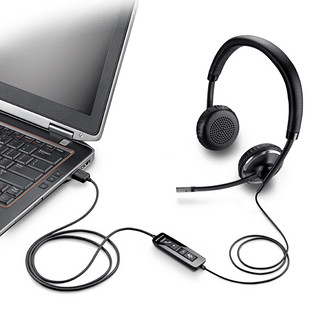 plantronics 缤特力 C520 耳机 (Windows、头戴式、黑色)