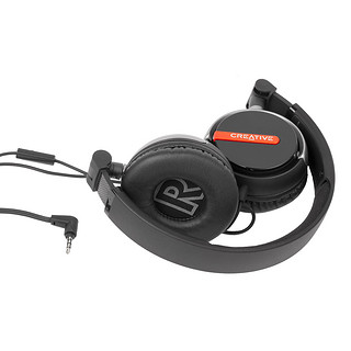 CREATIVE 创新 FLEX 耳罩式头戴式有线耳机 黑色 3.5mm
