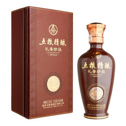 五粮液股份公司出品 五粮精酿 礼鉴珍品 52度 浓香型白酒 500ml