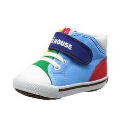 MIKI HOUSE 二段婴儿学步鞋 M-Logo 彩色