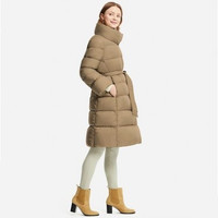 UNIQLO 优衣库 411158 女装 轻型羽绒立领大衣