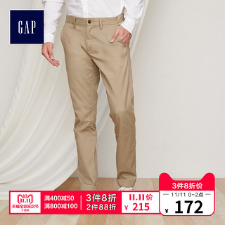 Gap 盖璞 189912 W E 男士弹力卡其裤