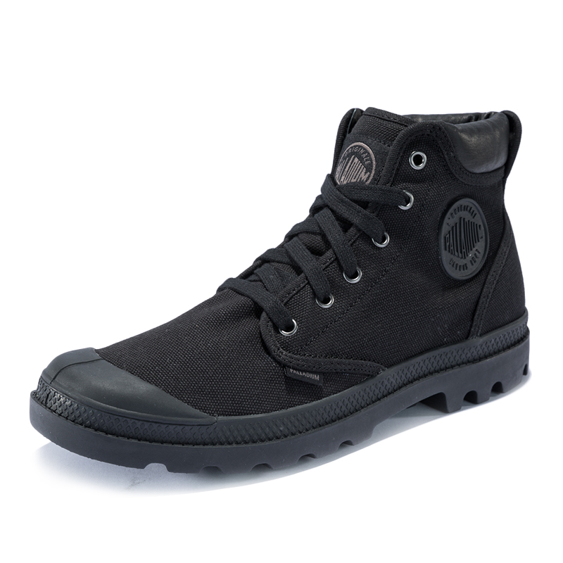 PALLADIUM 03086-18FW 男士 高帮帆布鞋 布 素面 03086-18FW 黑色、41