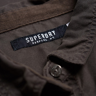 Superdry 极度干燥 SG40000BOF1 女士军装式修身长袖衬衫 卡其色 M