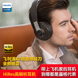 PHILIPS 飞利浦 SHP8000/10 耳机 (通用、头戴式、32Ω、黑色)