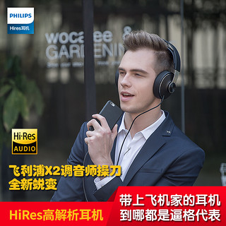 PHILIPS 飞利浦 SHP8000/10 耳机 (通用、头戴式、32Ω、黑色)