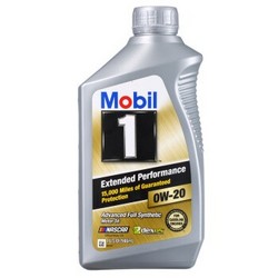 Mobil 美孚 1号 金装长效EP 全合成机油 0W-20 1Qt 4瓶装