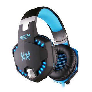 KOTION EACH 因卓 G2100 头戴式耳机 (可切换、动圈、32Ω) 黑蓝