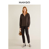 MANGO 33017030 女士轻薄衬衫 褐色 S