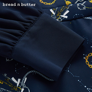 bread n butter 面包黄油 女长袖减龄A字裙收腰连衣裙 7WB0BNBDRSW437064