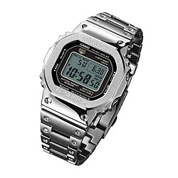 CASIO 卡西欧 G-SHOCK  GMW-B5000D-1PR 男士太阳能腕表 周年限定款 金属表带