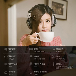 beyerdynamic 拜亚动力 DT880 耳机 (动圈、头戴式、250Ω)