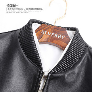 BEVERRY 比菲力 DKPY6280 男士棒球领真皮夹克