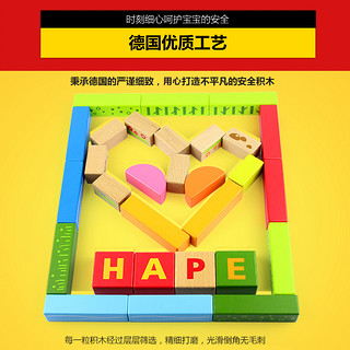 Hape 森林动物积木 100粒