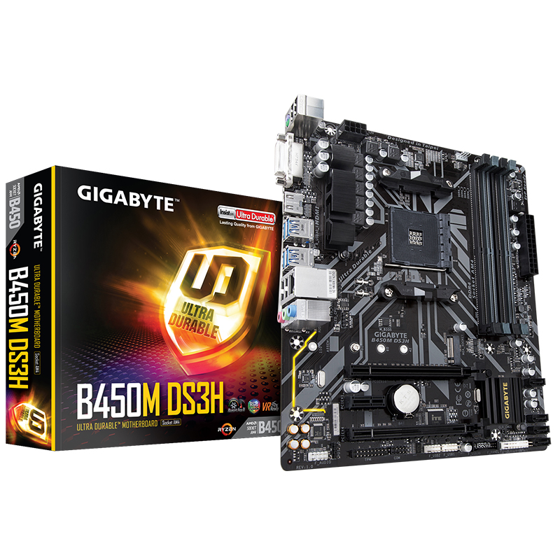 gigabyte技嘉b450mds3h主板