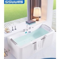 SSWW 浪鲸卫浴 E6103 家用亚克力浴缸 1.4米 