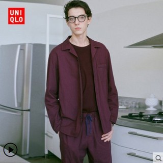 优衣库 UNIQLO 412587 男装法兰绒睡衣