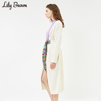 Lily Brown 莉莉 布朗 LWNT171112 女士彩色印花腰带针织开衫
