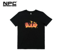 NPC NIAH6TE04BK 火焰系列 中性款T恤
