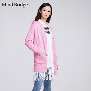 Mind Bridge MQCD221C 女士休闲针织衫 浅粉色 S