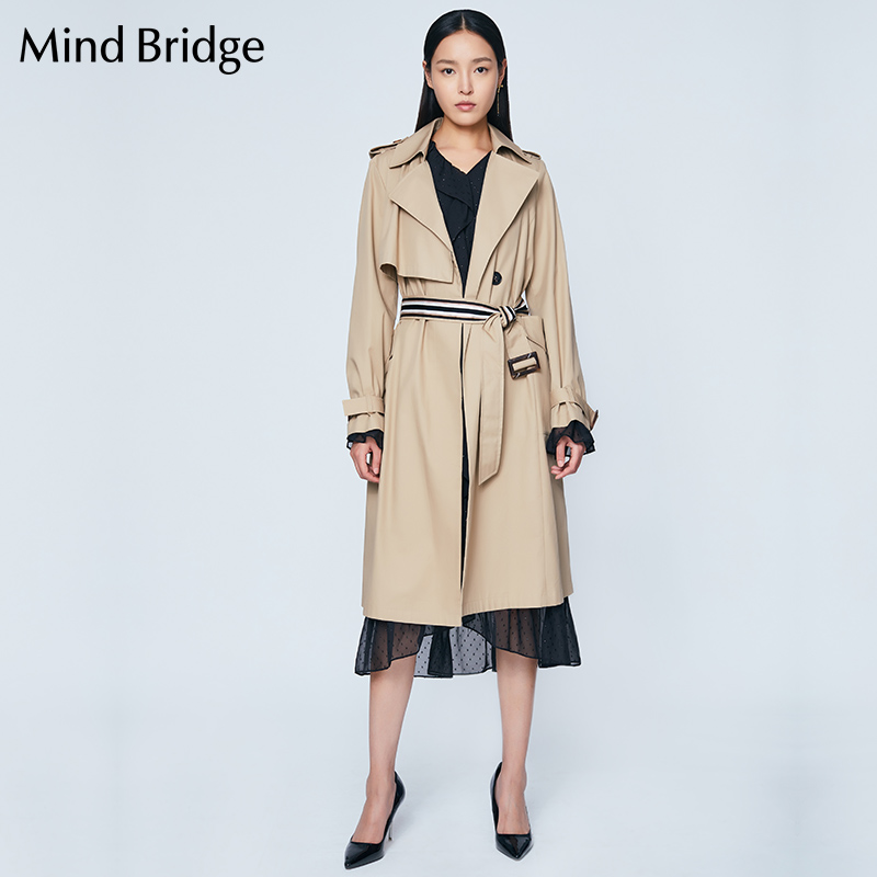 Mind Bridge MSCA621A 女士风衣外套 米色 S