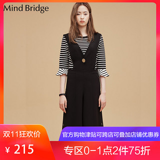 Mind Bridge MQOP523C 女士连体背带裤