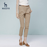 HAZZYS ATDSP07AP03 女士修身休闲裤