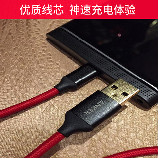 ANKER 数据线 (undefined、1.8米、红色)