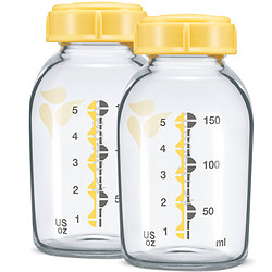 medela 美德乐 玻璃奶瓶标口奶瓶小150ml2个装正品