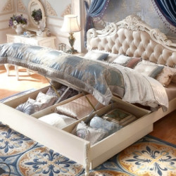 双11预售:林氏木业 KA628H 公主床+床头柜+床