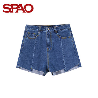 SPAO SPTN837S11 女士纯色牛仔短裤