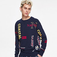 NAUTICA 诺帝卡 NA003055 男士圆领字母毛衣