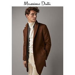 Massimo Dutti 02406291700 男装 素色羊毛/山羊绒大衣 