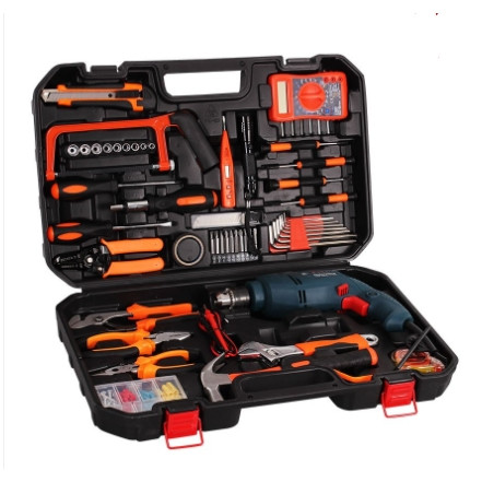 双11预售：BOSCH 博世 TBM3400家用手电钻 128件工具箱套装