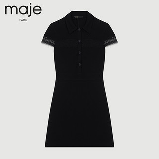 maje H18RILOI 女士蕾丝衬衫领连衣裙