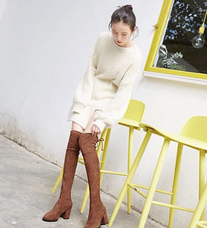 DK Sheepskin UGG DK341 女士过膝长靴